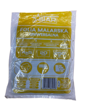 Folia malarska transparentna 4m x 5m 20m2