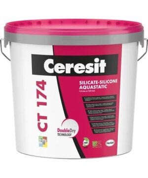 Ceresit CT 174 baza biała 25kg ziarno 1,5mm baranek – silikatowo-silikonowy tynk elewacyjny o wysokiej odporności