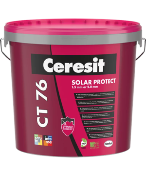 Tynk siliko-elastomerowy Ceresit CT 76 Solar Protect – wiadro 25 kg,