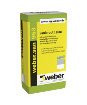 Weber.san 953 25kg - Tynk renowacyjny z certyfikatem WTA