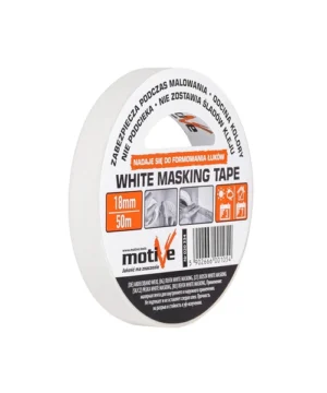 WHITE MASKING TAPE 18mm/50m MOTIVE