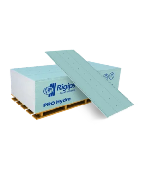 RIGIPS PRO Hydro typ H2 (GKBI) 1200 × 12,5 mm – impregnowana płyta gipsowo-kartonowa do łazienek i kuchni