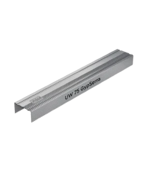RIGIPS UW 75 GypSerra® 3 m lub 4 m – ryflowany profil poziomy do CW 75