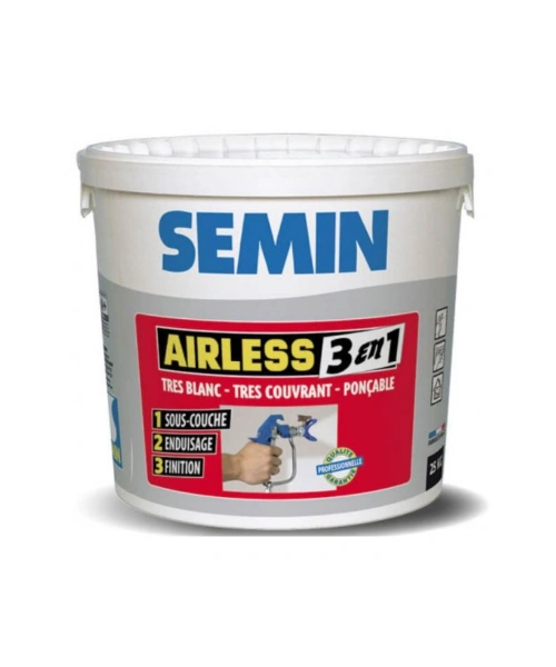 SEMIN Airless 3w1 25 kg – gotowa gładź natryskowa do płyt G-K