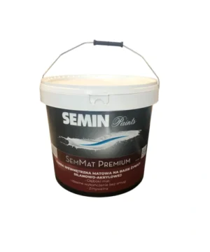 SEMIN Sem Mat Premium Touch 10 l – biała matowa farba do wnętrz
