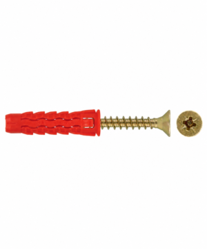 Klimas Wkręt-met SFXP-08040060, kołek 8 × 40 mm z wkrętem 5 × 60 mm, opakowanie 100 szt.